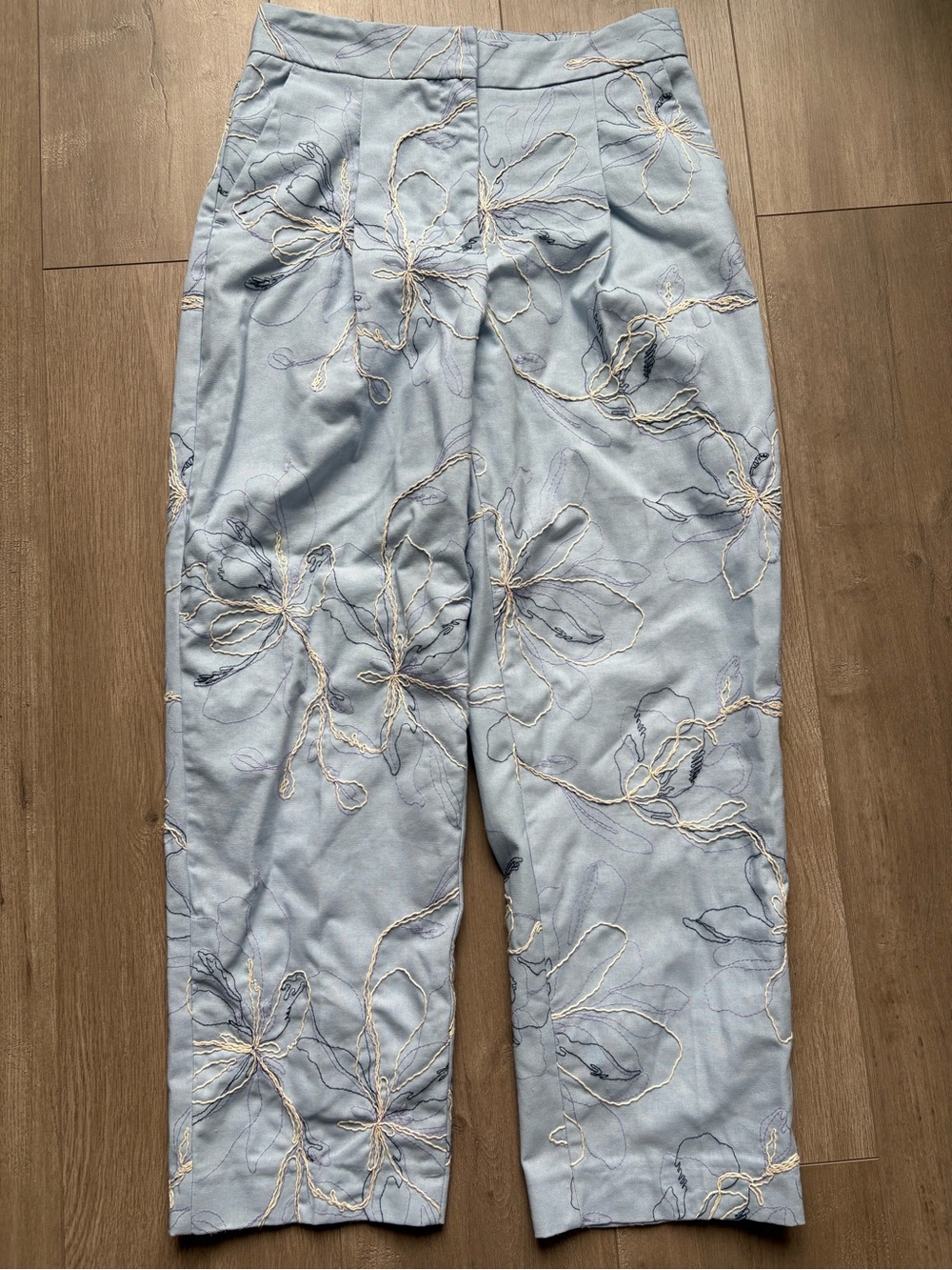 Zara women’s embroidered pants